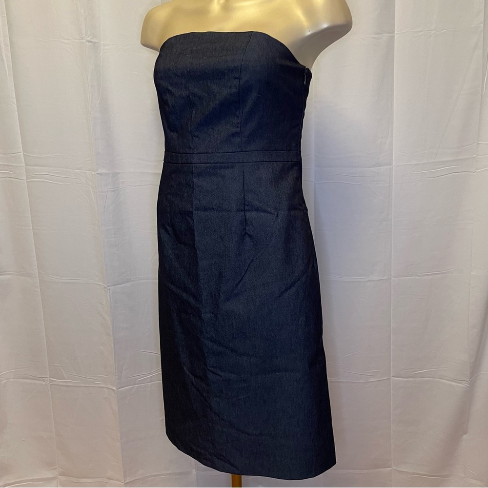 Merona - strapless dress - denim look